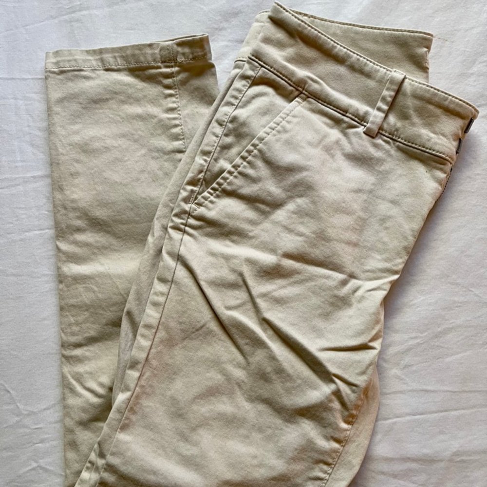 LOFT Petite Riviera Pants in Julie Fit (Cream)